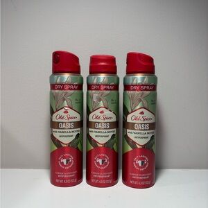 Old Spice Oasis Dry Spray Antiperspirant with Vanilla Notes - Red